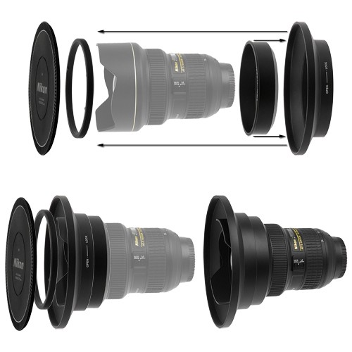 Fotodiox Pro. Filter Adapter + Lens Cap + 6 Filters (UV, CPL, ND4, ND8, ND16, ND32) for AF-S NIKKOR 14-24mm f/2.8G ED