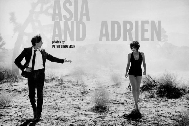 #10. Italian Vogue, Asia Argento & Adrien Brody. Photographer: Peter Lindbergh