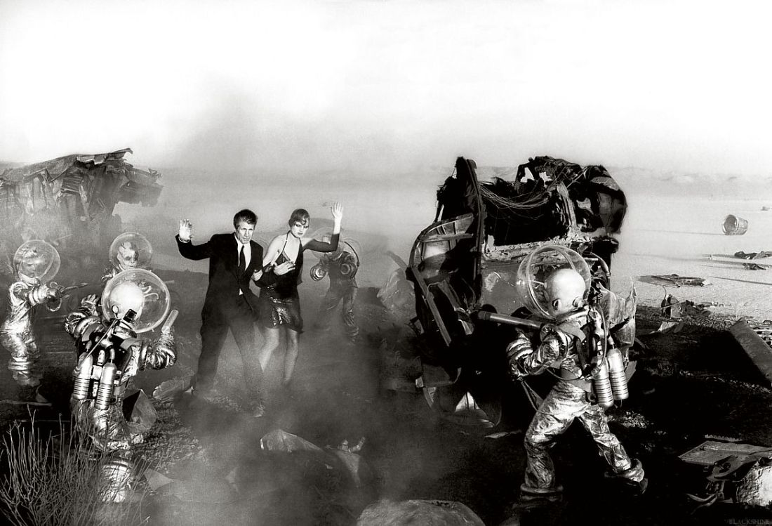 #3. Italian Vogue, Invasion, Guinevere van Seenus & Fred Ward, Sep 2002. Photographer: Peter Lindbergh