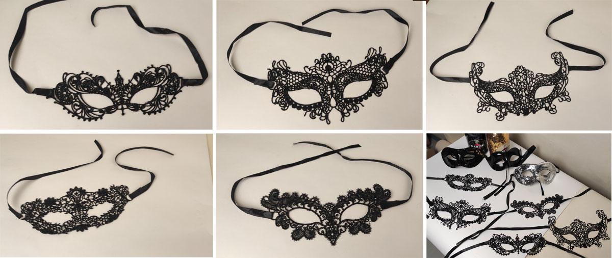 Женские маскарадные маски для фотосессии