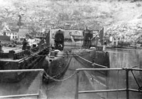 Две подводные лодки проекта 613 в Балаклавской бухте, конец 1980-х годов