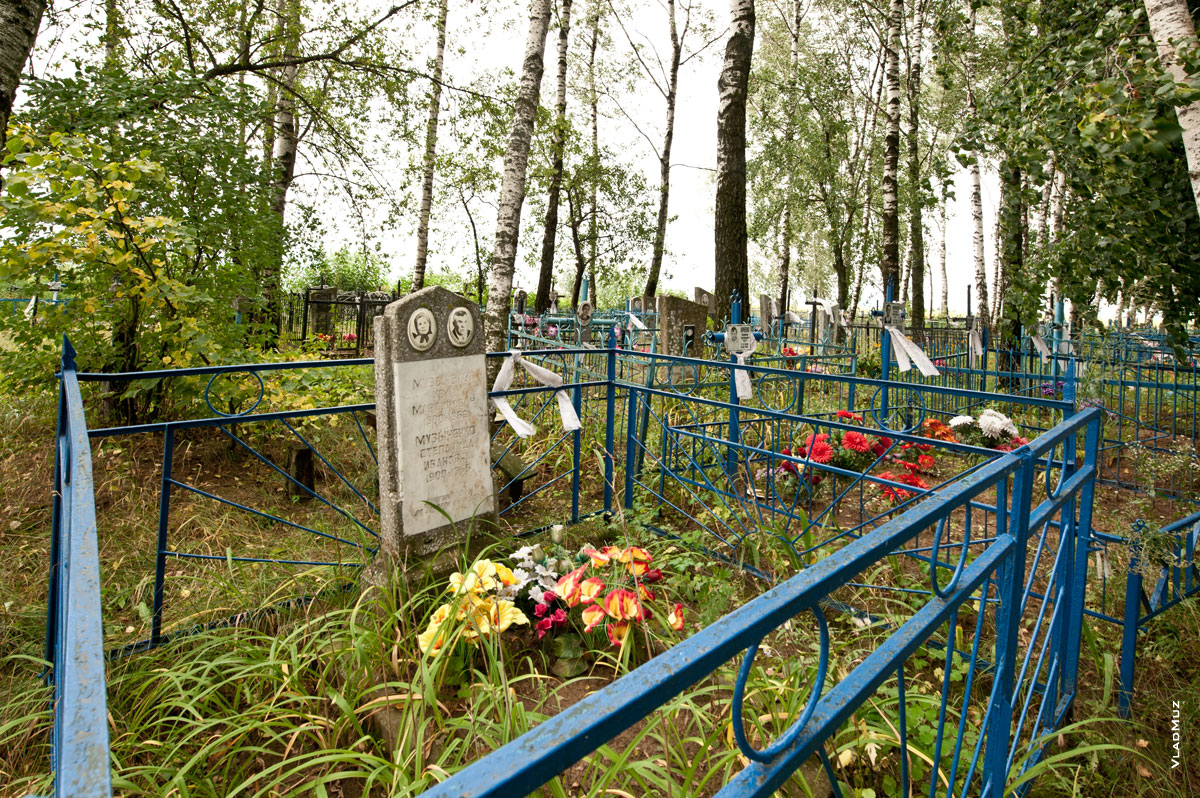 Фото кладбища в деревне Науховичи в Чечерском районе Гомельской области, в Белоруссии
