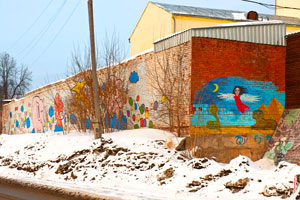 Граффити на стенах Ижевска, фотографии