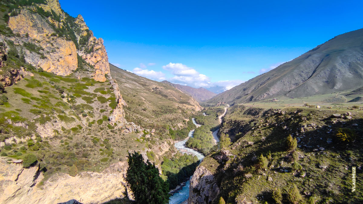 Фото пейзаж Кабардино-Балкарии, фото реки Чегем в Чегемском ущелье