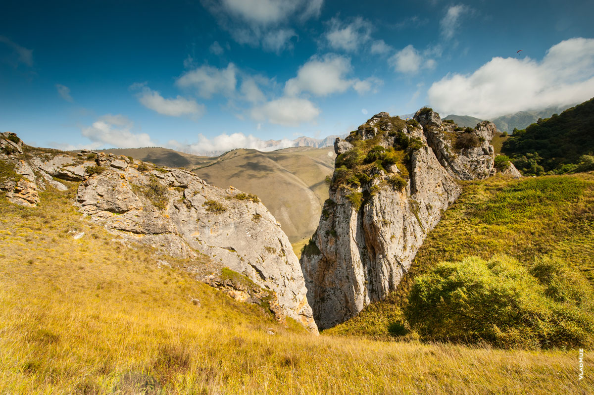 Чегемское ущелье, Кабардино-Балкария, фото скал на горе Зинки