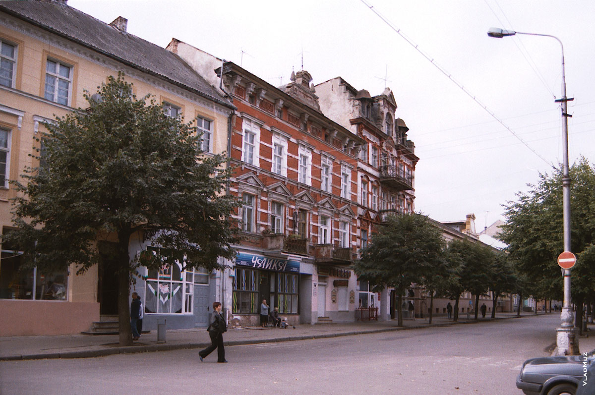 Фото старинного дома в Советске (Тильзите, Tilsit) Калининградской области, 2002 год