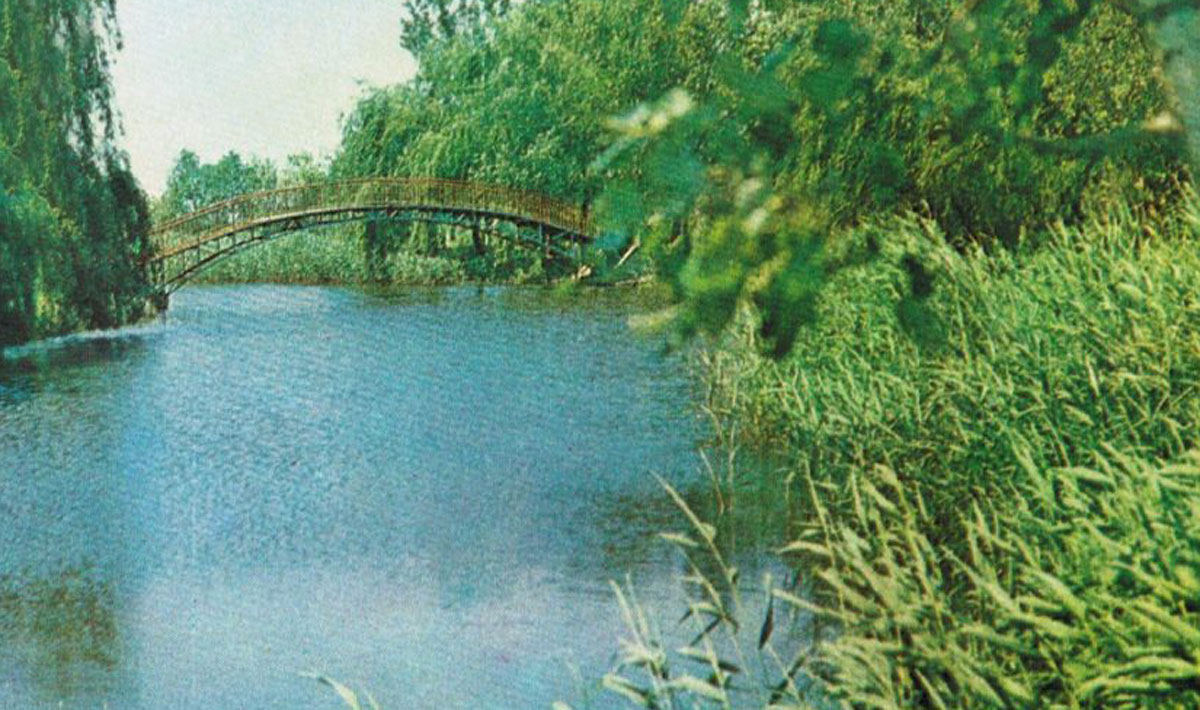 Арочный мост в Агролесе в советское время