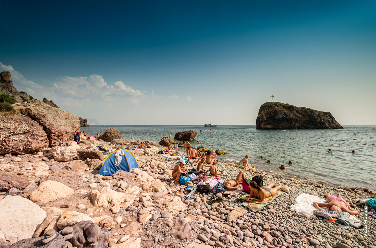 Мыс Фиолент, Яшмовый пляж в Крыму, фото