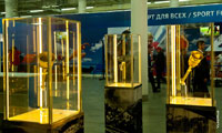 Выставка олимпийских факелов из личной коллекции князя Монако Альберта II