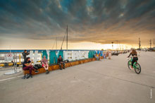 Фото букв #imeretinskiy в зоне для отдыха и ожидания туристов в порту Адлера «Имеретинский»